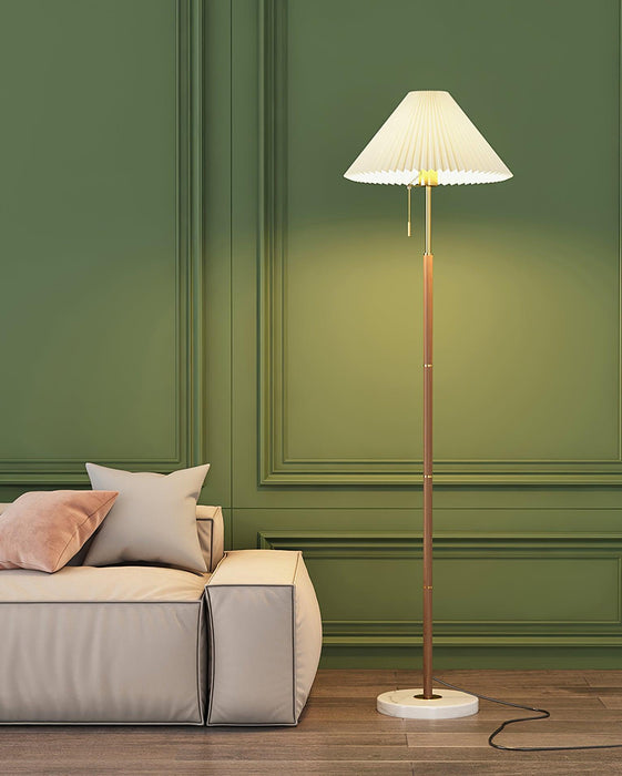 Vintage Pleated Floor Lamp-DWHOME