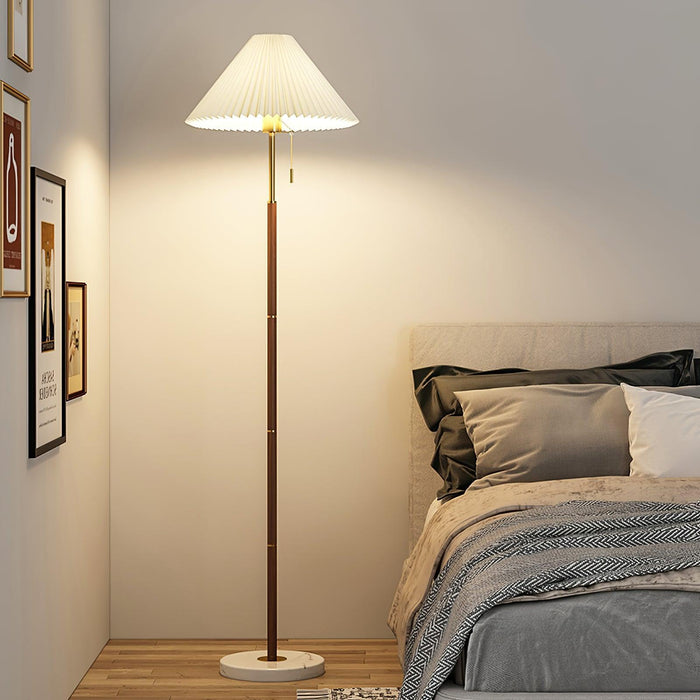 Vintage Pleated Floor Lamp-DWHOME
