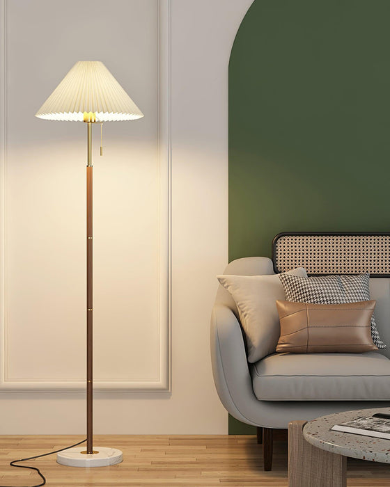 Vintage Pleated Floor Lamp-DWHOME