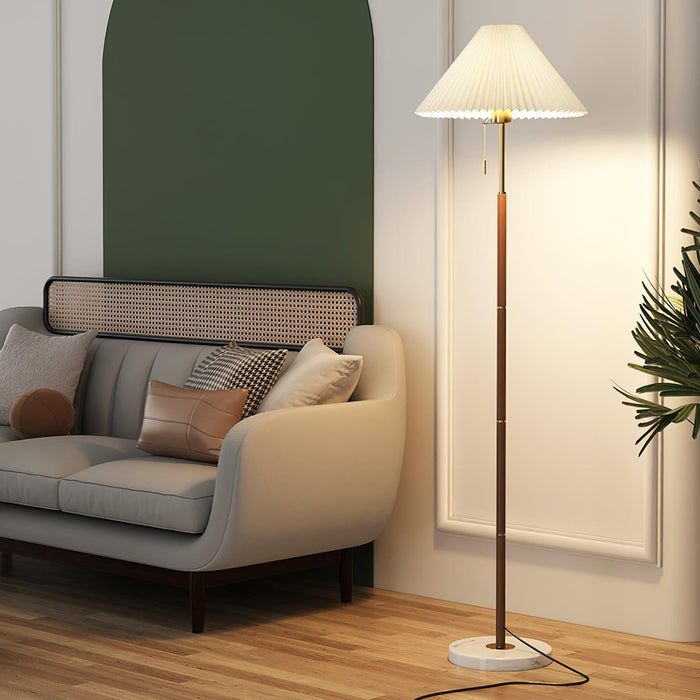 Vintage Pleated Floor Lamp-DWHOME