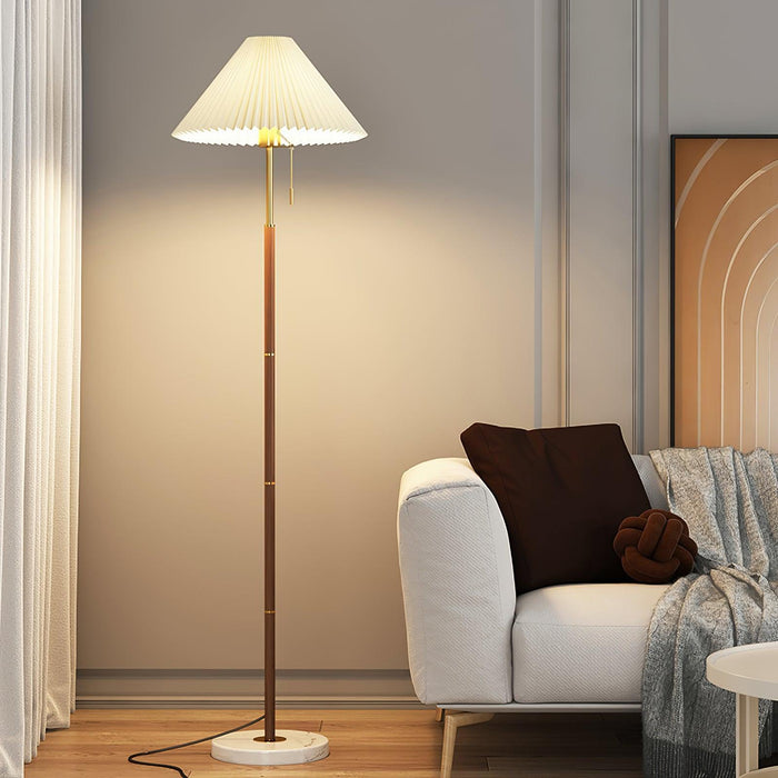 Vintage Pleated Floor Lamp-DWHOME