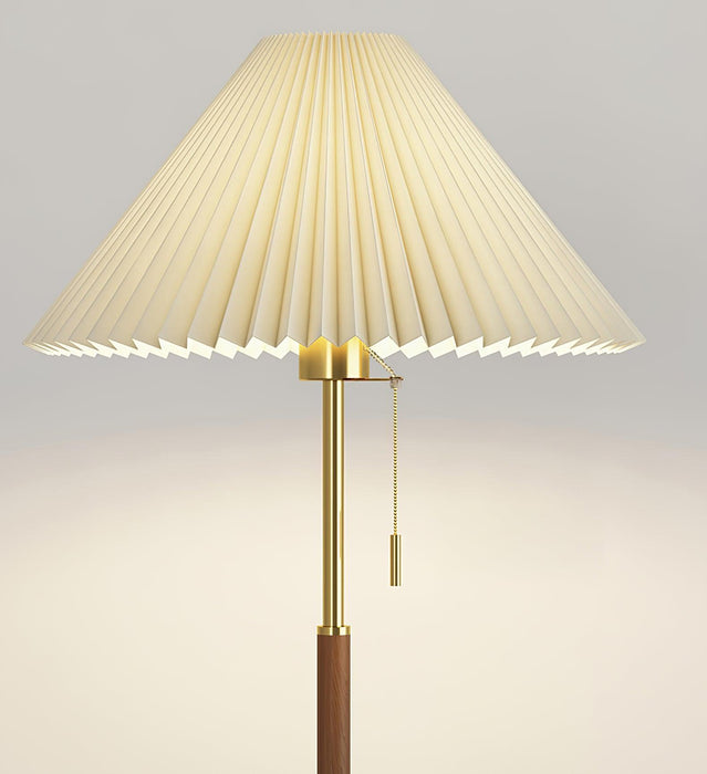 Vintage Pleated Floor Lamp-DWHOME