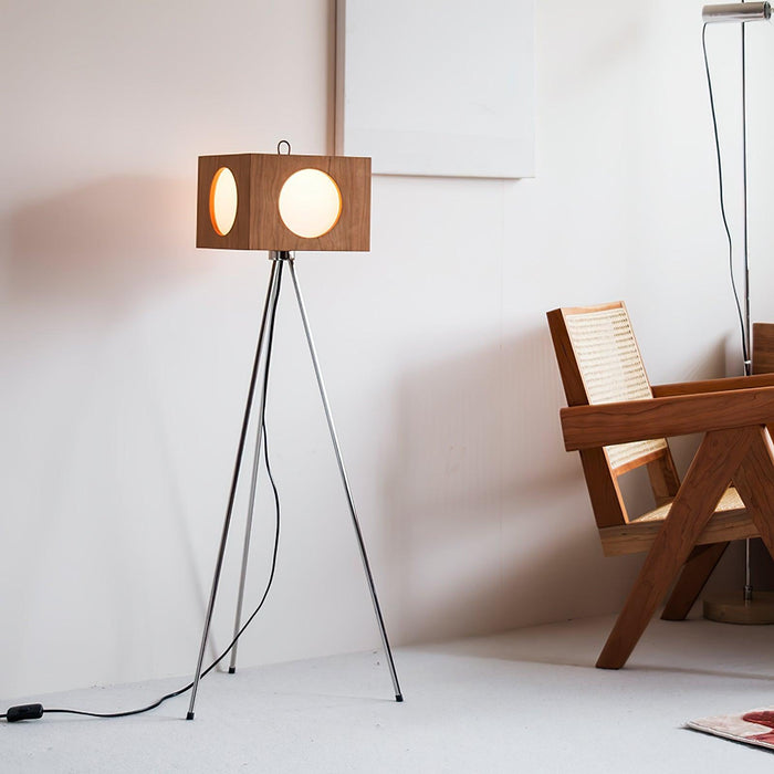 Vintage Tripod Camera Floor Lamp-DWHOME