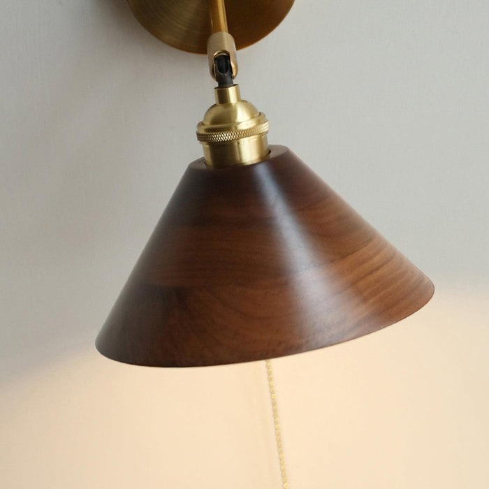 Vintage Wood Plug - in Wall Lamp - Vakkerlight