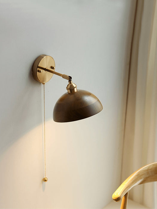 Vintage Wood Plug - in Wall Lamp - Vakkerlight