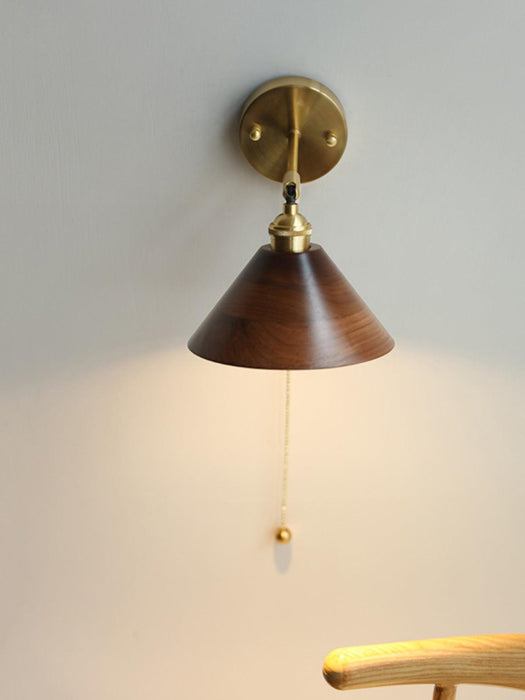 Vintage Wood Plug - in Wall Lamp - Vakkerlight