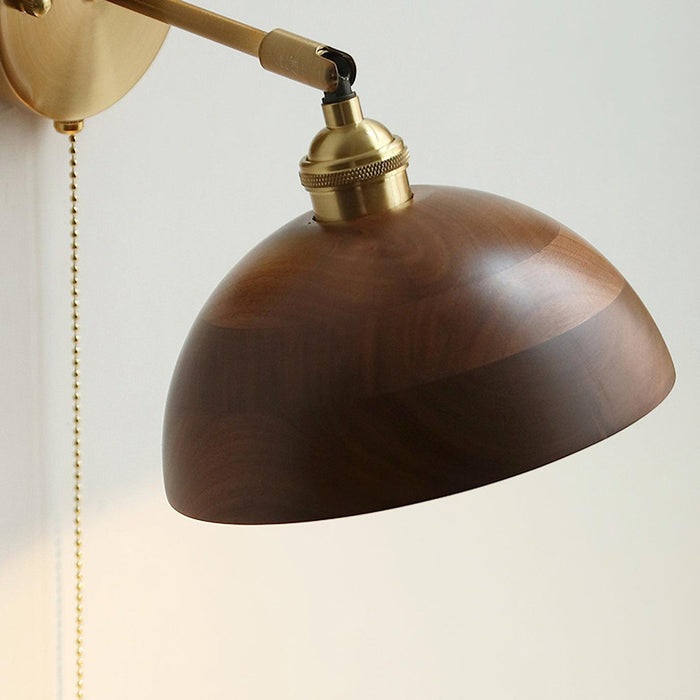 Vintage Wood Plug - in Wall Lamp - Vakkerlight