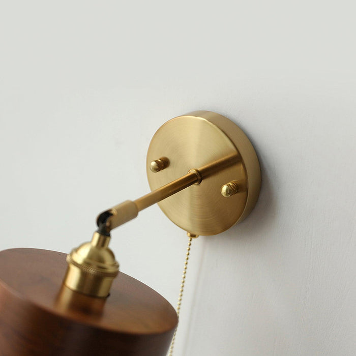 Vintage Wood Plug - in Wall Lamp - Vakkerlight