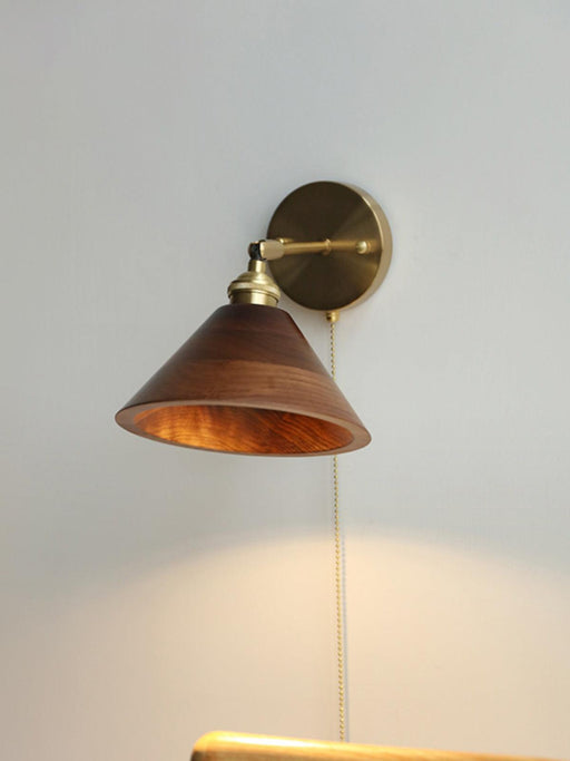 Vintage Wood Wall Lamp-DWHOME