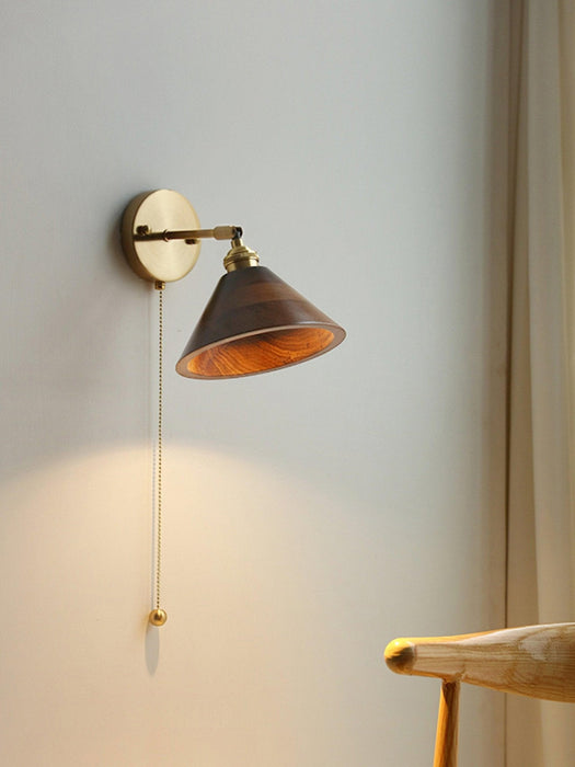 Vintage Wood Plug - in Wall Lamp - Vakkerlight