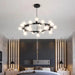 Violet Gold Glass Bubble Chandelier - DWHOME