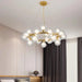 Violet Gold Glass Bubble Chandelier - DWHOME