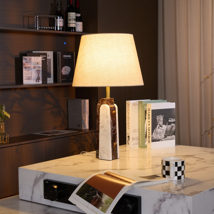 Virello Marble Table Lamp-DWHOME