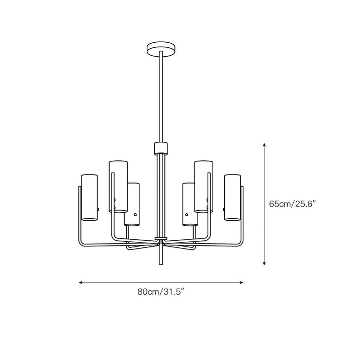 Vivian Glass Chandelier