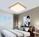 WALBRIDGE Wooden Square Ceiling Lamp - DWHOME