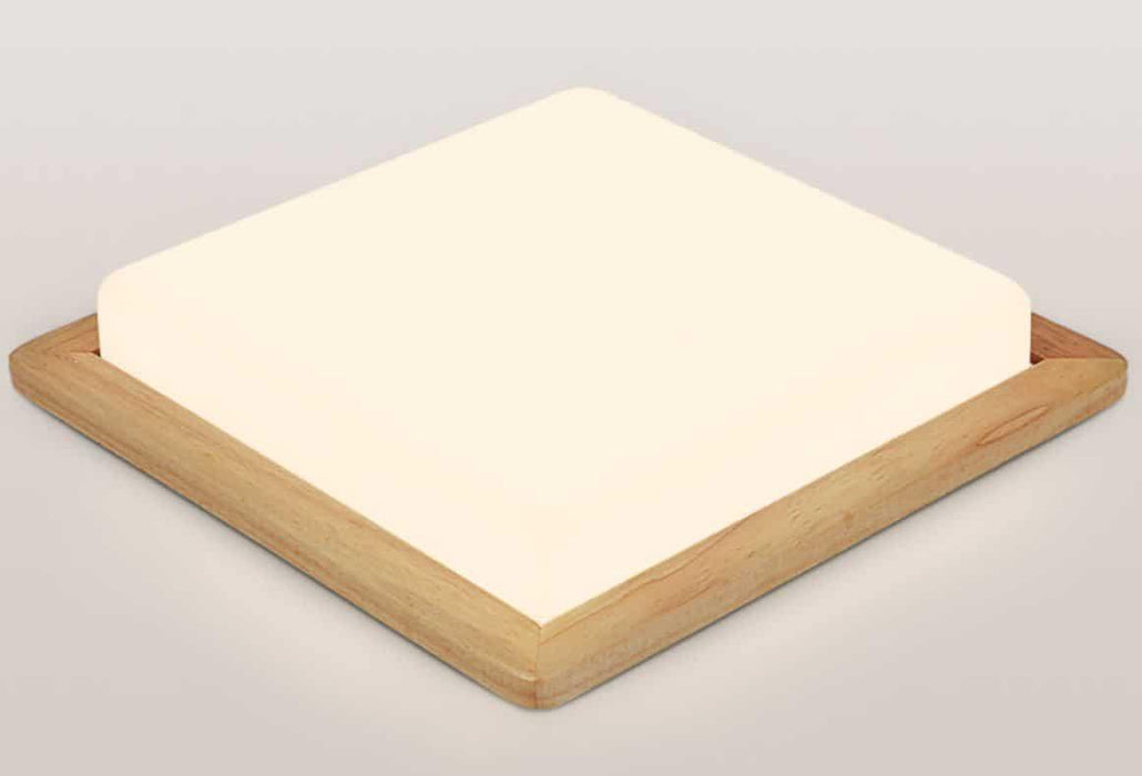 WALBRIDGE Wooden Square Ceiling Lamp - DWHOME