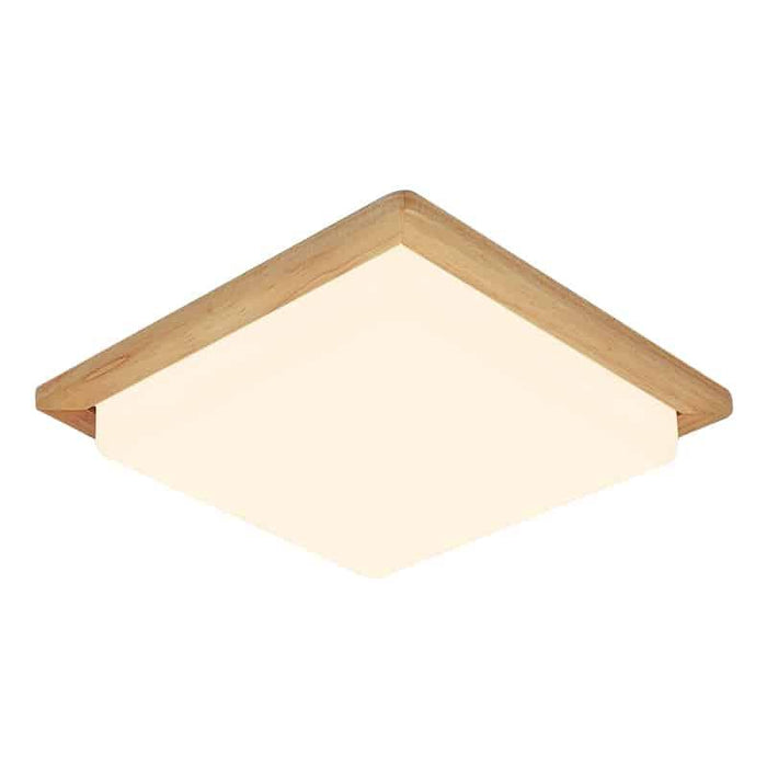 WALBRIDGE Wooden Square Ceiling Lamp - DWHOME