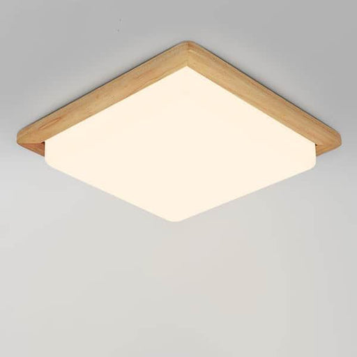 WALBRIDGE Wooden Square Ceiling Lamp - DWHOME