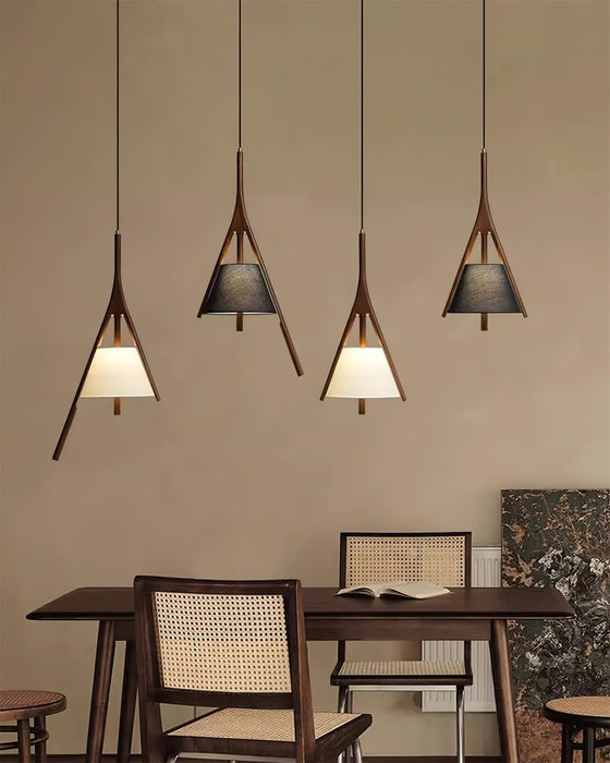 Nanzhi Wood Pendant Lamp-DWHOME