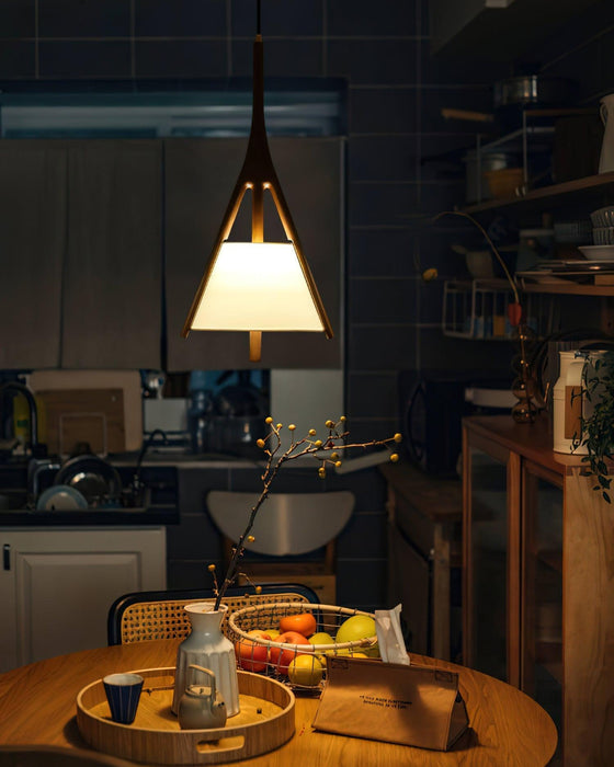 Nanzhi Wood Pendant Lamp-DWHOME