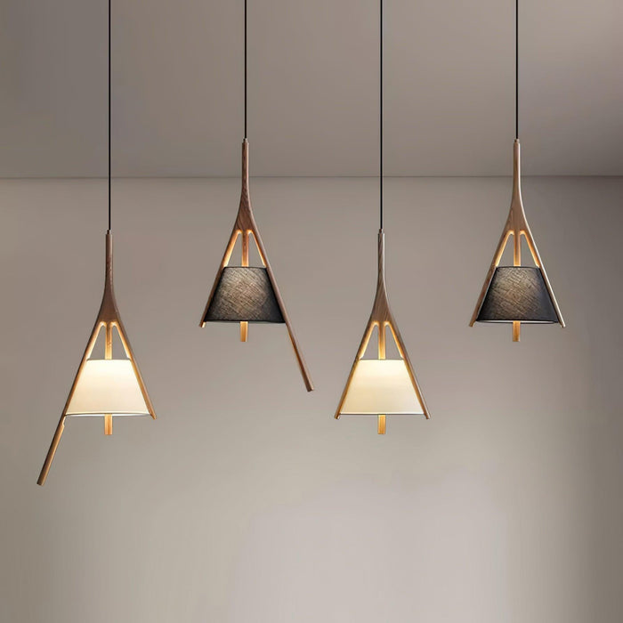 Nanzhi Wood Pendant Lamp-DWHOME
