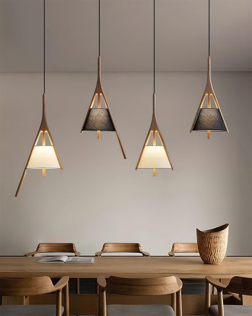 Nanzhi Wood Pendant Lamp-DWHOME