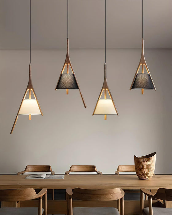 Nanzhi Wood Pendant Lamp-DWHOME