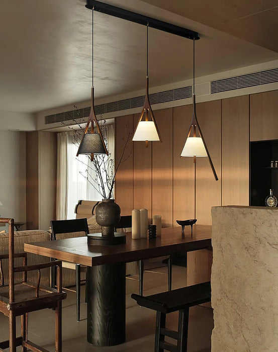 Nanzhi Wood Pendant Lamp-DWHOME
