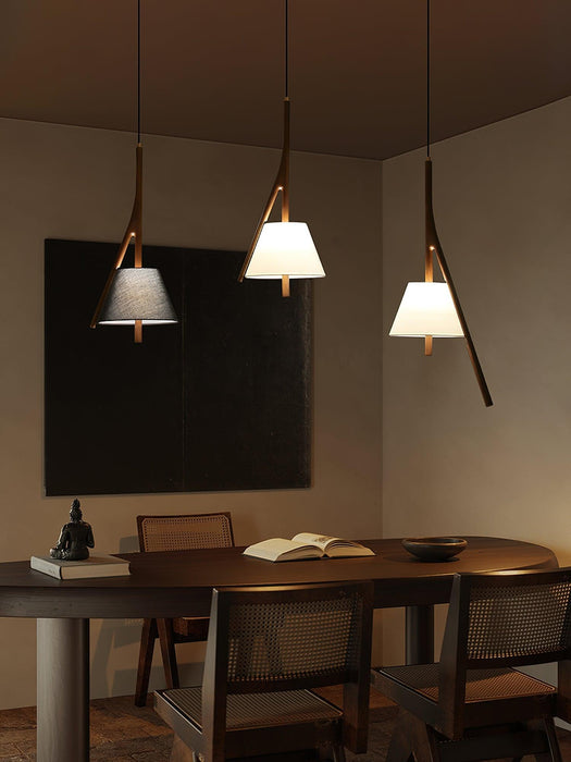 Nanzhi Wood Pendant Lamp-DWHOME