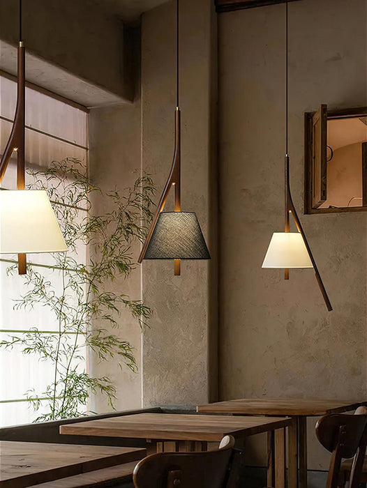 Nanzhi Wood Pendant Lamp-DWHOME
