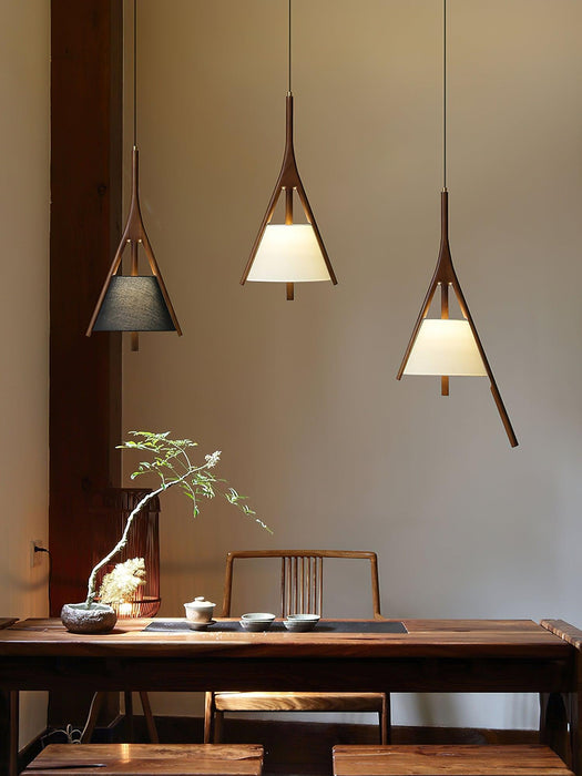 Nanzhi Wood Pendant Lamp-DWHOME