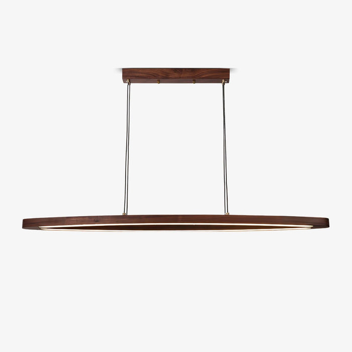 Walnut Arc Linear Pendant Lamp-DWHOME