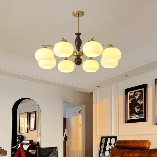 Walnut Beige Orb Chandelier - DWHOME