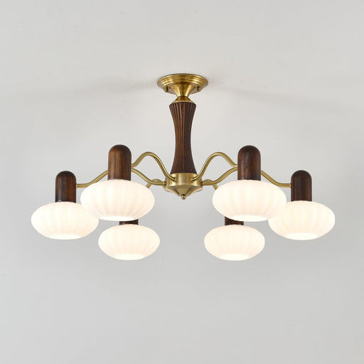 Walnut Color Embrace Chandelier-DWHOME