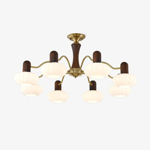 Walnut Color Embrace Chandelier-DWHOME