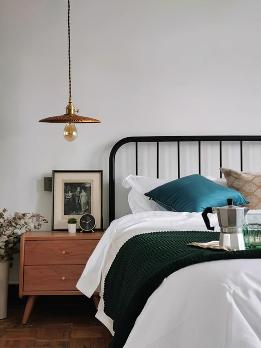 Walnut Conical Pendant Light - DWHOME