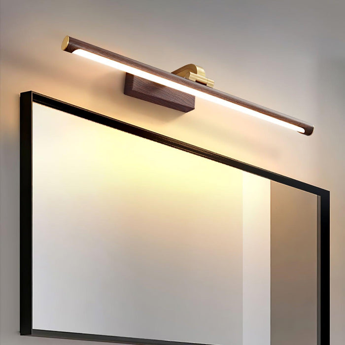 Walnut Color Linear LED Wall Light-DWHOME
