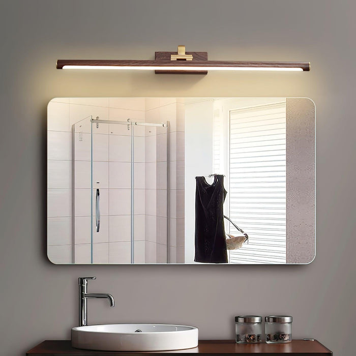 Walnut Color Linear LED Wall Light-DWHOME