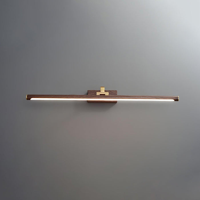 Walnut Color Linear LED Wall Light-DWHOME