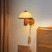 Mushroom Wood Wall Lamp-DWHOME