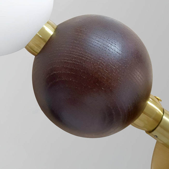 Walnut Bead Necklace Chandelier-DWHOME