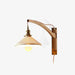 Walnut Swing Arm Wall Lamp-DWHOME