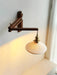 Walnut Swing Arm Wall Lamp-DWHOME