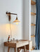 Walnut Swing Arm Wall Lamp-DWHOME