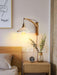 Walnut Swing Arm Wall Lamp-DWHOME