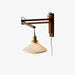 Walnut Swing Arm Wall Lamp-DWHOME