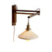 Walnut Swing Arm Wall Lamp-DWHOME