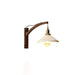 Walnut Swing Arm Wall Lamp-DWHOME