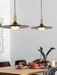 Walnut Wood Dish Pendant Light-DWHOME