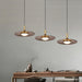 Walnut Wood Dish Pendant Light-DWHOME